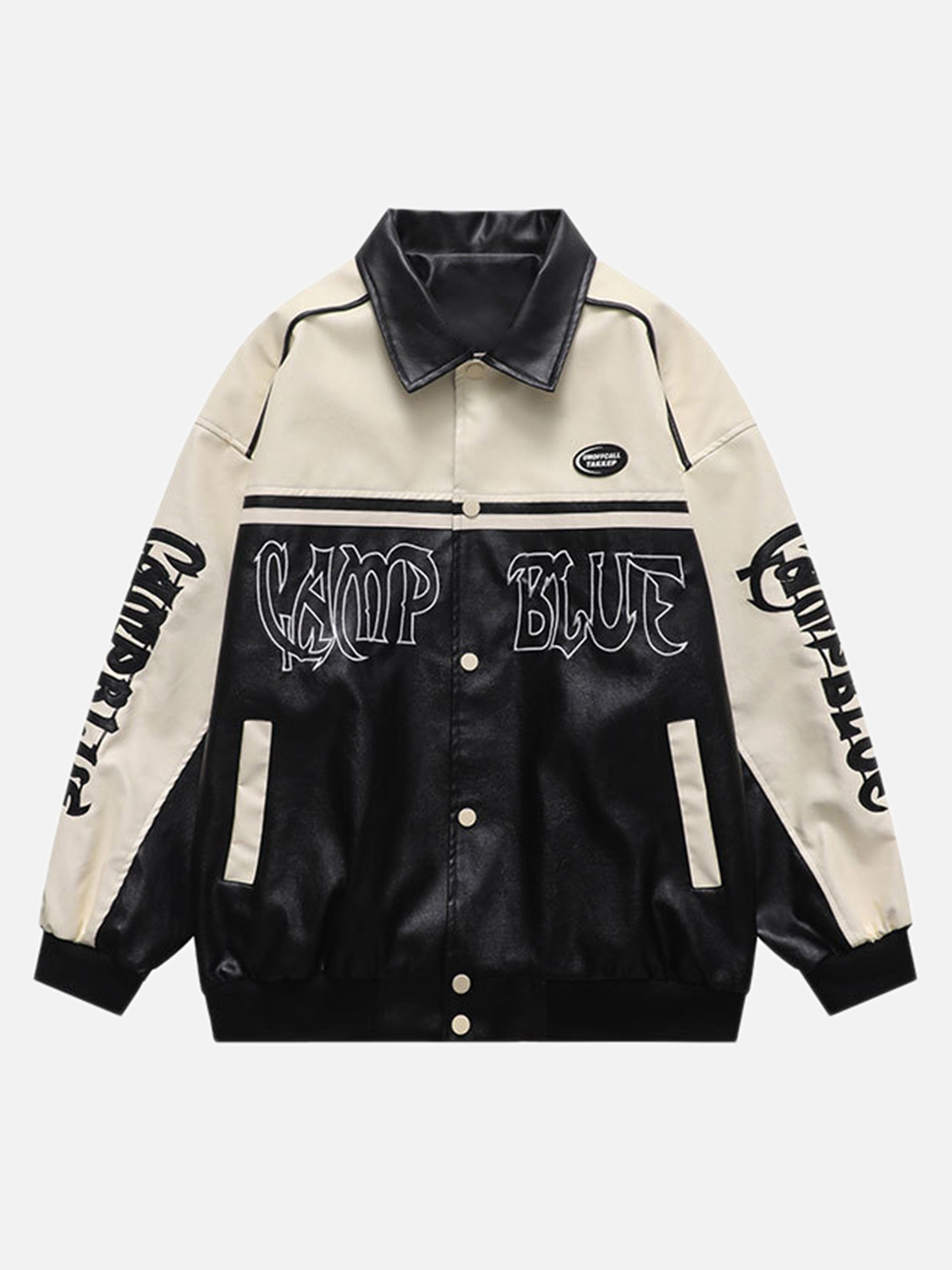 The Vimiaparty Vintage Letter Embroidered Baseball Jersey